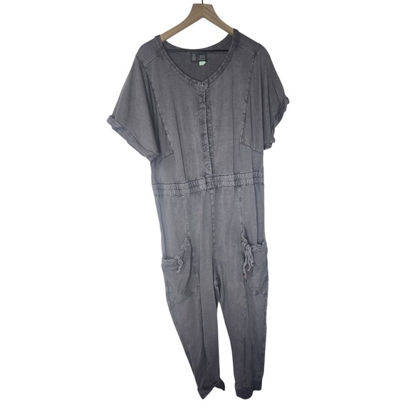 Anthropologie Pants - Saturday Sunday Anthropologie Estela Jumpsuit Womens‎ XL Gray Cotton Loungewear